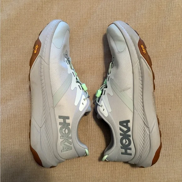 HOKA Transporter Men's Running Shoes - Gray and Green - Picture 4 of 5